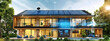 Next-Gen Housing: Solar Panels and Smart Interfaces