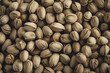 Pistachios nuts background with copy space for text or design