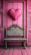 hugs and kisses backdrop props, floor, only hot-pink