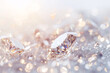 bright shiny diamonds background with copy space