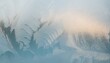 Frosty Dream: Tranquil Frosted Glass Background