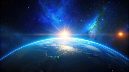 earth and sun