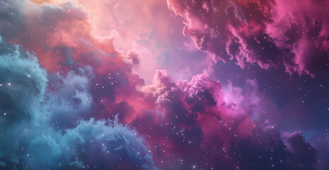 Wall Mural - galaxy, space and stars in sky with dark background of universe for adventure, exploration or fantas