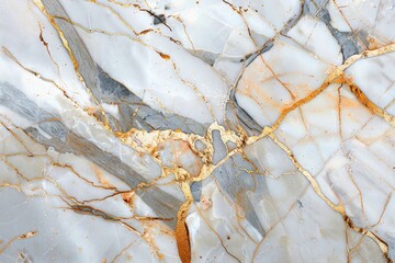 Sticker - View of luxurious marble surface with hints of gold, showcasing intricate patterns and textures, A luxurious marble surface with hints of gold and copper veins