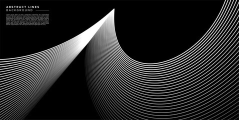 Wall Mural - Modern blend line curve abstract wave background