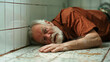 A senior man fell on a bathroom floor and can't get up