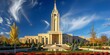 Rapid Growth of Christian Sect in Utah Focused on the LDS Taylorsville Temple. Concept Utah Christianity, LDS Church, Taylorsville Temple Growth, Religious Sects