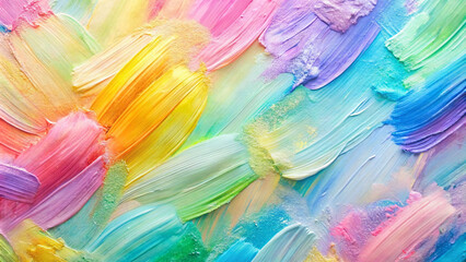 Colourful  abstract acrylic brushstrokes realistic  textures background, wallpaper,