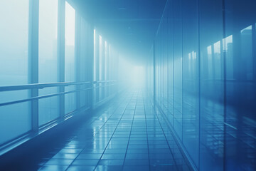 Leinwandbilder - Website design for a consultancy firm, using a blue gradient to evoke a sense of security and trust,