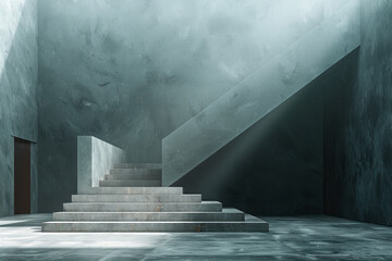 Fototapete - Tech event invitation with a gray gradient background, setting a contemporary tone,