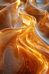 Poster - Elegant invitation for a high-end gala event, featuring a gold to bronze gradient that suggests sophistication,