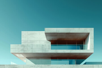 Poster - Abstract design of a house constructed from real estate contracts, emphasizing the foundational role of property investment,