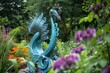 Whimsical Botanical Garden Sculpture Trail with Interactive Floral Artworks