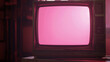 © Vitor - Televisão retro com a tela rosa