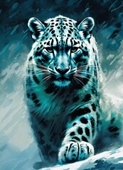 Wall Mural - A winter tiger..