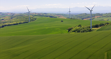 Poster - Prairies et éoliennes