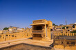 Architecture of historic Jaisalmer fort in Rajasthan, India.