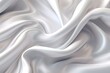 3d silk luxury texture background. Fluid iridescent holographic neon curved wave in motion white background. Silky cloth luxury fluid wave banner.