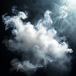 A close-up of smoke rising from a source, creating a dramatic and somewhat mysterious scene.