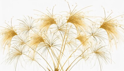 Sticker - golden firework texture thin stroke lines isolated png illustration transparent background design for overlay montage texture happy new year concept