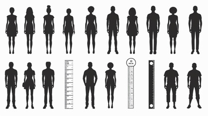 Sticker - 
Inch and metric rulers. Centimeters, inches and foot, yard and millimeter unit measuring scale. Precision imperial measurement of ruler tools 3D avatars set vector icon, white background