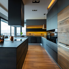 modern kitchen interior