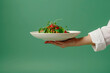 © Sansha Creation - chef holding a plate