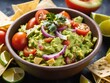 bowl of delicious guacamole