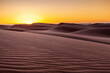 Sunrise in the Sahara Desert
