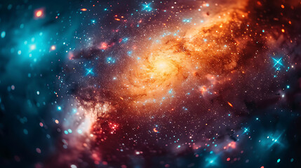 Wall Mural - close-up of the milky way galaxy with stars and space in the universe close exposure high quality ph