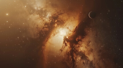 Wall Mural - close-up of the milky way galaxy with stars and space in the universe close exposure high quality ph