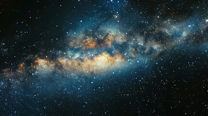 Close-up of the Milky Way galaxy with stars and space in the universe close exposure High quality photo