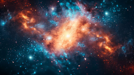 Close-up of the Milky Way galaxy with stars and space in the universe close exposure High quality photo