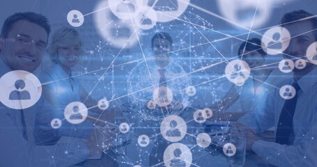 Poster - Image of network of connections over diverse doctors