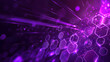purple background with hexagons and glowing lights
