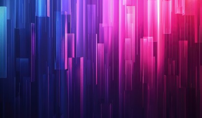 Wall Mural - technological patterns, with gradient blue and purple theme, abstract background, created with ai