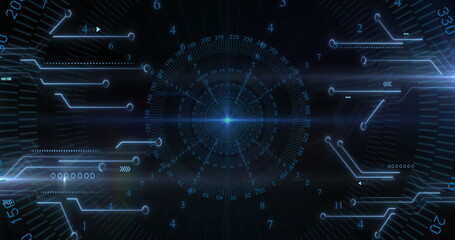 Poster - Image of scope scanning and data processing over computer motherboard