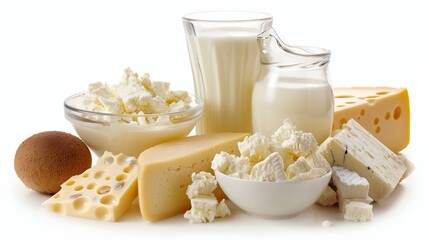 Poster - a variety of cheeses and milks