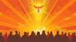Pentecost day posters and wallpapers. The disciples had witnessed Jesus' death, resurrection, and ascension to heaven, which caused them to go through a sequence of tremendous highs and lows.