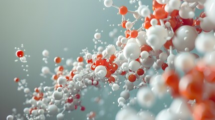 Poster - Vibrant Spherical Abstract Digital Art Composition with Captivating Colorful Bubble Elements