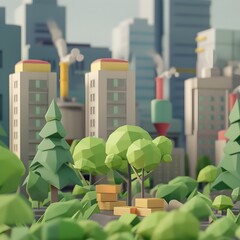 Poster - animated 3d rendering showcasing life cycle costing and with life cycle assessment for sustainable