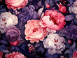 Mysterious seamless floral pattern