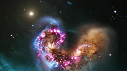 Wall Mural - Exploring the Mysteries of Nebulae 4k.