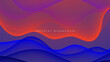 Colorful abstract background wavy light shape design vector.