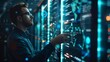 © ZeNDaY - An IT project manager setting up cloud servers via a dashboard to align with the project timeline