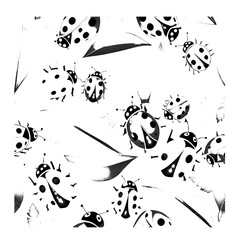 Poster - black and white background