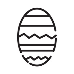 Wall Mural - Decoration Egg Paint Line Icon