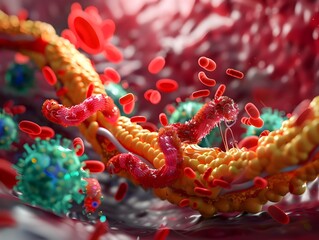 Poster - Vibrant and Intricate Microscopic Structures of Organic Life