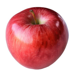 Sticker - natural and fresh red apple fruit on transparent background