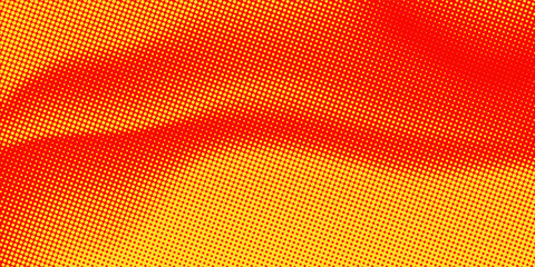 Poster - dots halftone orange color pattern gradient texture with technology digital background. dots pop art